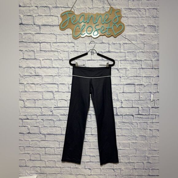 Lululemon vintage Women's pants Faux Denim Navy Blue White Stripe Size 4 - Picture 15 of 15